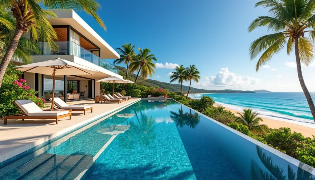 découvrez un havre de paix en louant une villa de luxe avec piscine à saint-françois. profitez de vacances de rêve en guadeloupe, alliant confort, intimité et paysages paradisiaques. réservez dès maintenant pour une expérience inoubliable!