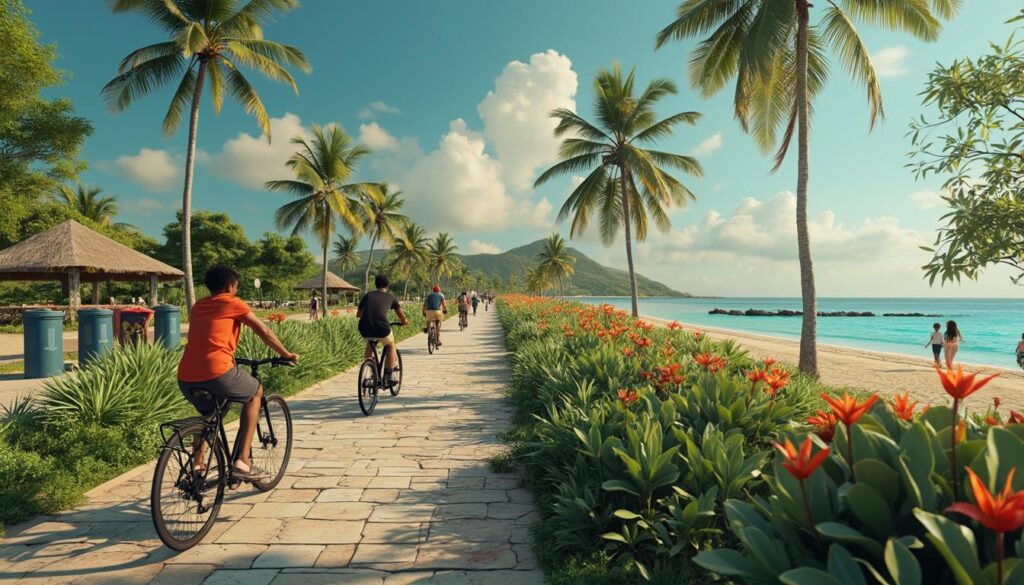 découvrez un nouveau projet de piste cyclable en martinique qui relie trois-îlets et rivière-salée, favorisant des transports doux et écologiques. participez à la promotion d'une mobilité durable et respectueuse de l'environnement pour un avenir plus vert.