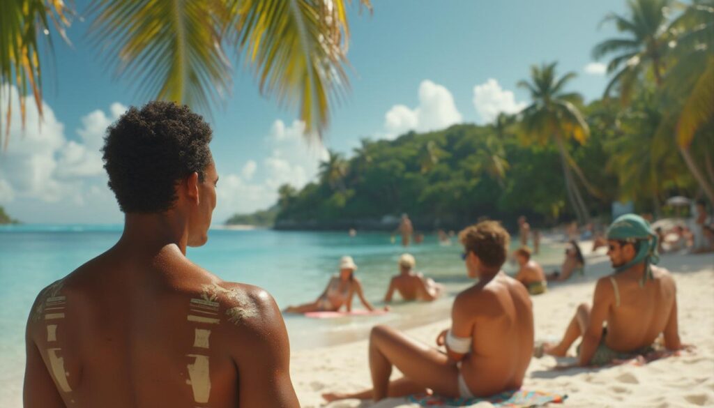 découvrez comment tiktok influence les tendances de bronzage en martinique, tout en mettant en lumière les risques potentiels pour la peau. analyse des burn lines et des dangers liés à une exposition excessive au soleil.