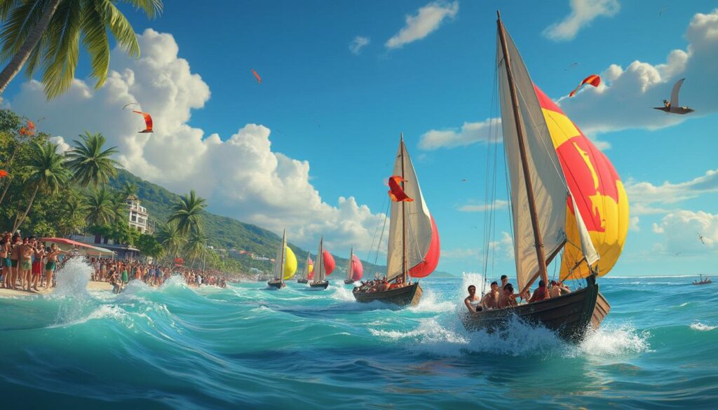 découvrez le tour de martinique des yoles rondes en 2025, un événement emblématique célébrant la culture maritime et l'esprit de compétition. rejoignez-nous pour vivre des moments inoubliables et admirer la beauté des yoles tout au long de ce parcours spectaculaire !