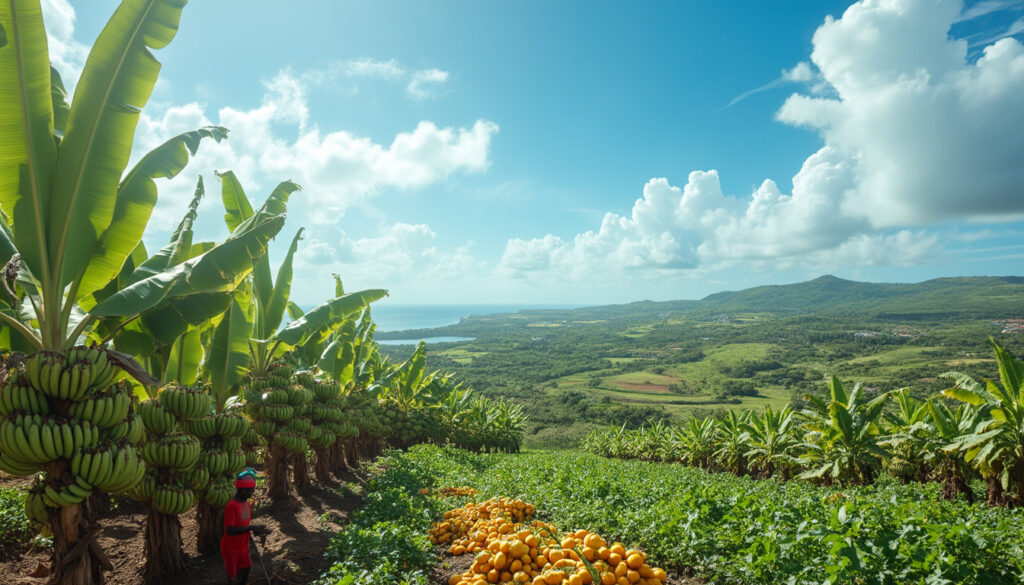 découvrez comment la filière banane en guadeloupe subit une perte annuelle de 500 000 euros, sur fond de diversification agricole croissante en martinique. analyse des enjeux économiques et agricoles de cette situation.
