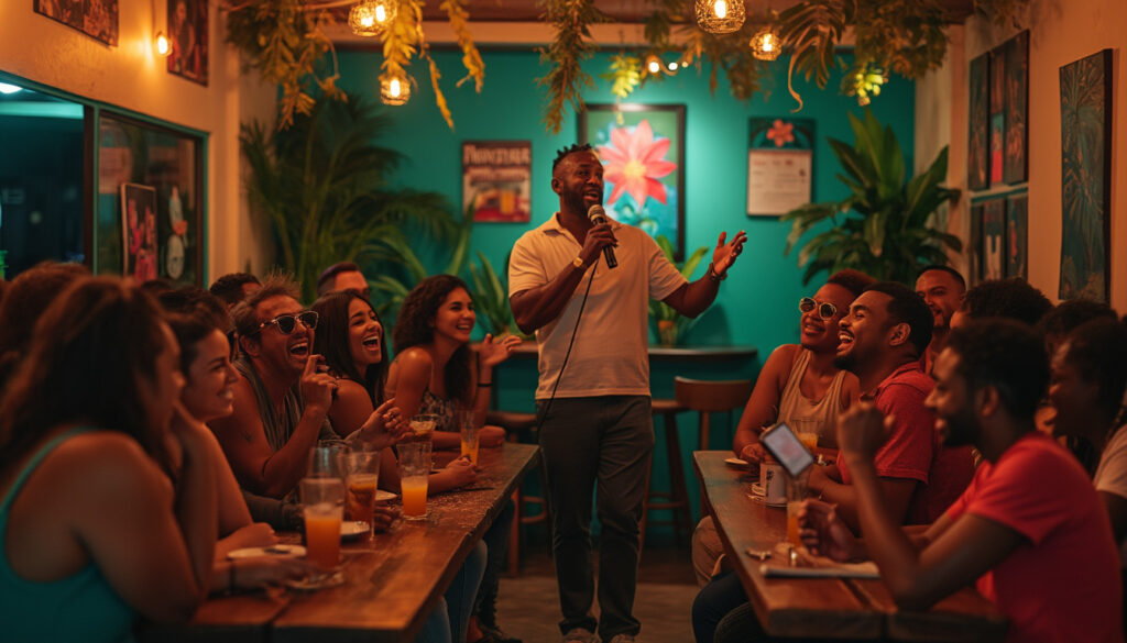venez vivre des soirées inoubliables de rires chaque vendredi au martinique comedy club ! découvrez les meilleurs humoristes pour un moment convivial et divertissant.
