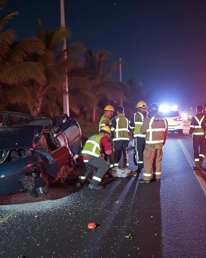 Tragique samedi en Martinique : un décès et 5 blessés légers lors de deux accidents de la route